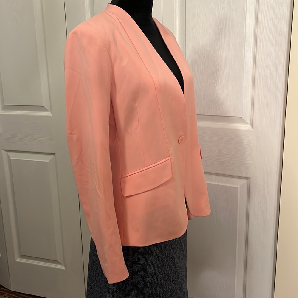 New York & Co Pink Shawl Lapel Collar Blazer sz 8 - Picture 4 of 12